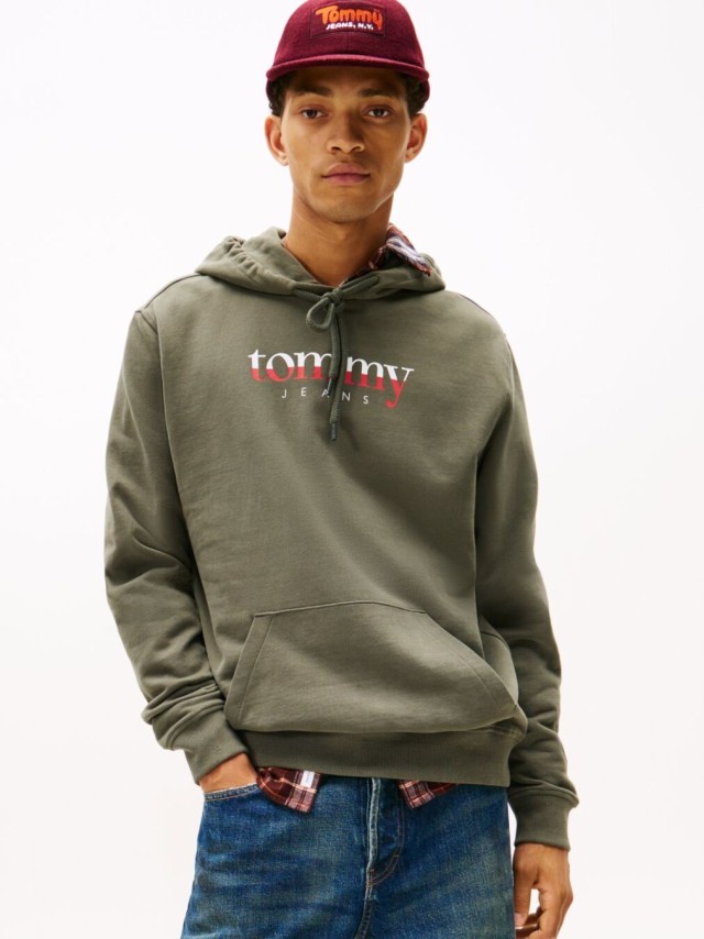 Tommy Hilfiger Tjm Reg Dna Hoodie Ext Ανδρικό Φούτερ Πράσινο