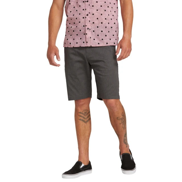 Volcom Frckn Mdn Strch Sht 21 Ανδρικη Βερμουδα Ανθρακι