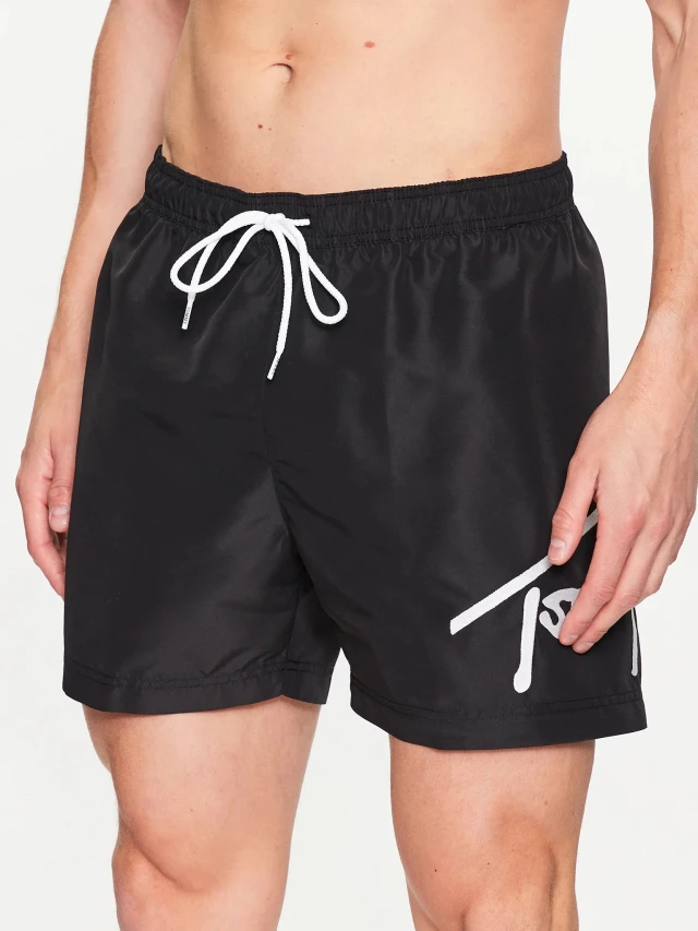 Tommy Hilfiger Sf Medium Drawstring Ανδρικό Μαγιό Μαύρο