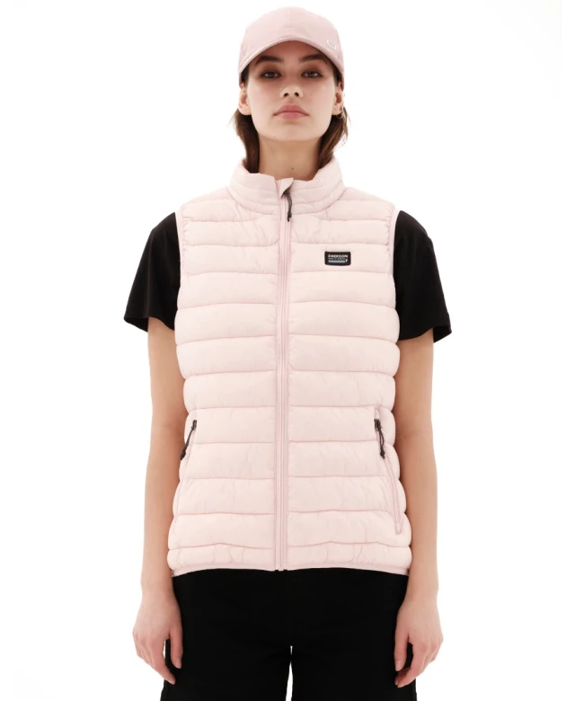 Emerson  Womens Puffer Vest Jacket Γυναικείο Αμανικο Γυναικειο Ροζ
