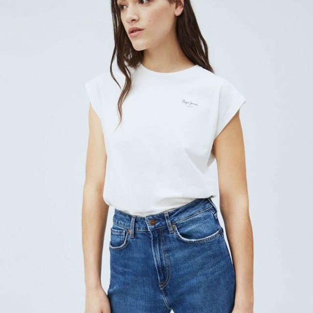 Pepe Jeans Bloom Γυναικεία Μπλούζα Λευκό