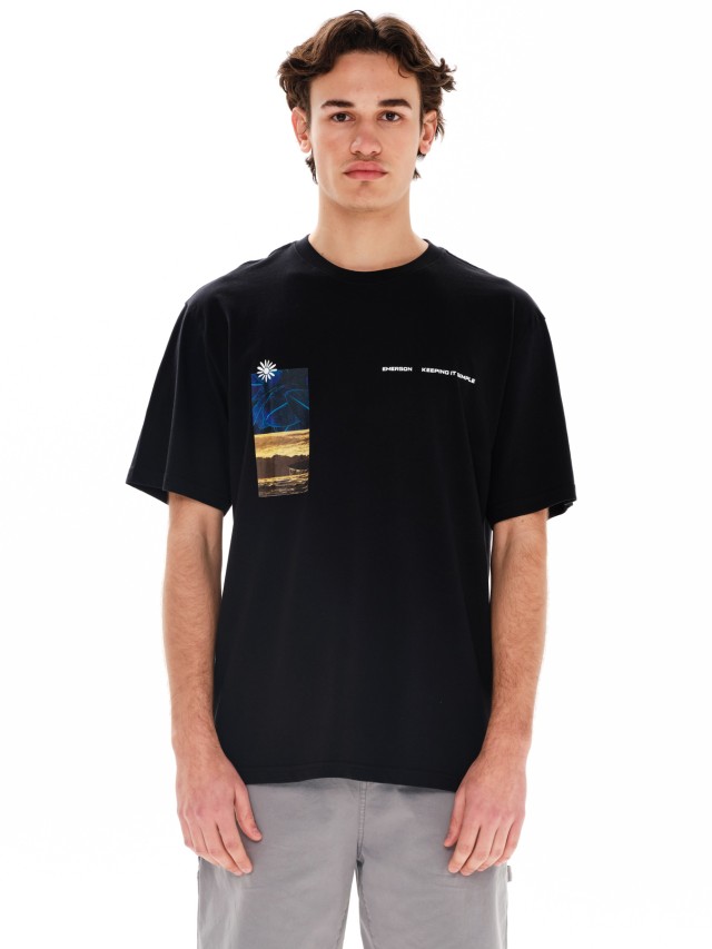 Emerson Mens s/s T-Shirt Ανδρική Μπλούζα Μαύρη