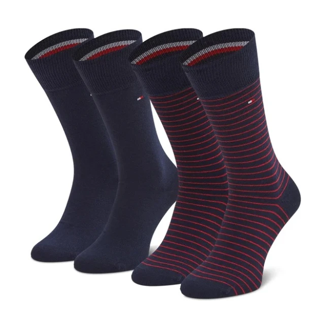 Tommy Hilfiger Th Men Small Stripe Sock 2P Ανδρικεσ Καλτσεσ Multi