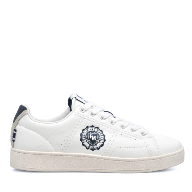 Franklin & Marshall Sigma_Roots Off White - Navy Ανδρικά Sneaker Εκρου-Μπλε