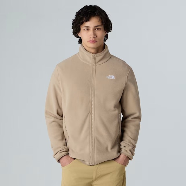 The North Face M Glacier Fleece Jacket Ανδρική Ζακέτα Fleece Μπεζ