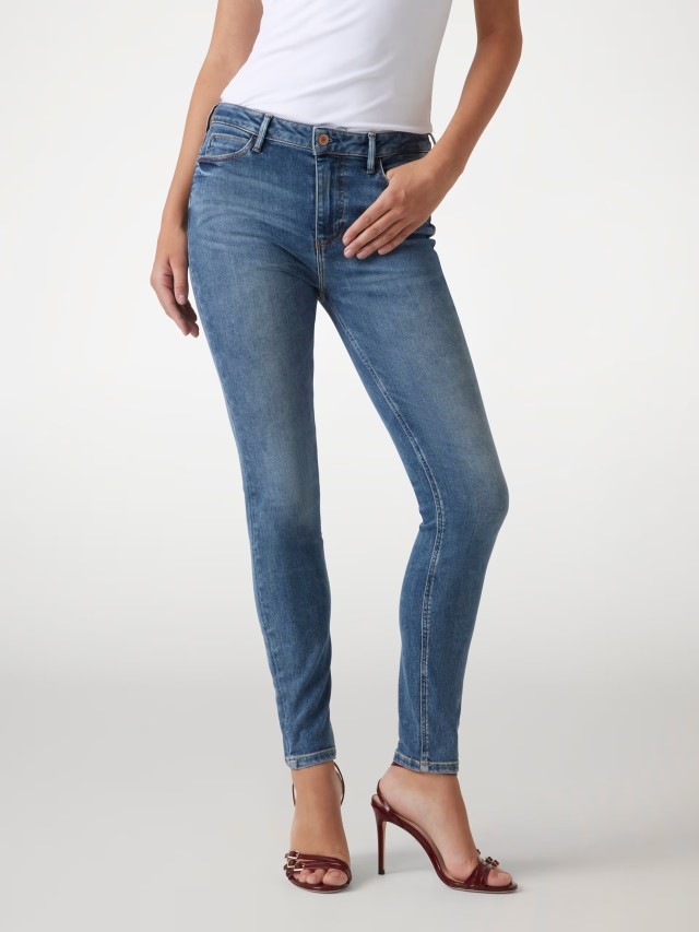 Guess 1981 Skinny Γυναικειο Παντελονι Τζiν