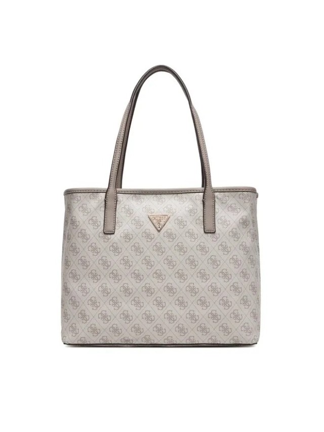 Guess Victtoria 2 In 1 Tote Γυναικεία Τσάντα Μπεζ