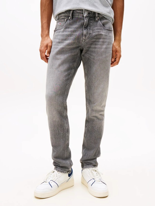 Tommy Hilfiger Scanton Slim Ανδρικό Παντελόνι Τζιν Γκρι