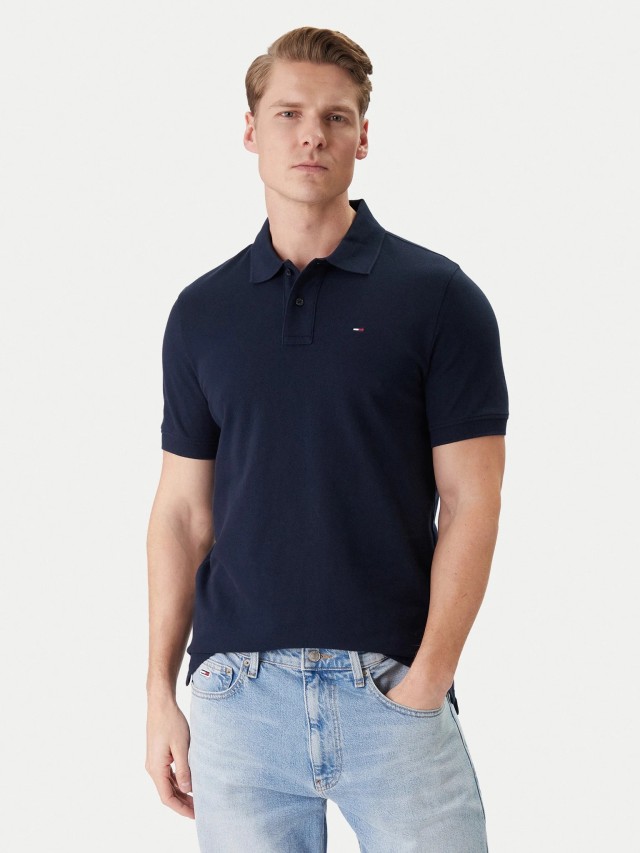 Tommy Hilfiger Tjm Reg Ess Polo Ext Ανδρική Μπλούζα Polo Μπλε