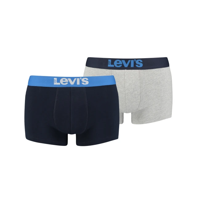 Levis Men Solid Basic Trunk 2P Ανδρικο Εσωρουχο Μπλε