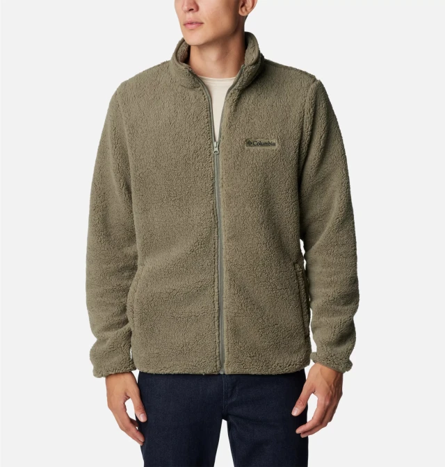 Columbia Rugged Ridge™ III Sherpa Full Zip Ανδρική Ζακέτα Fleece Χακι