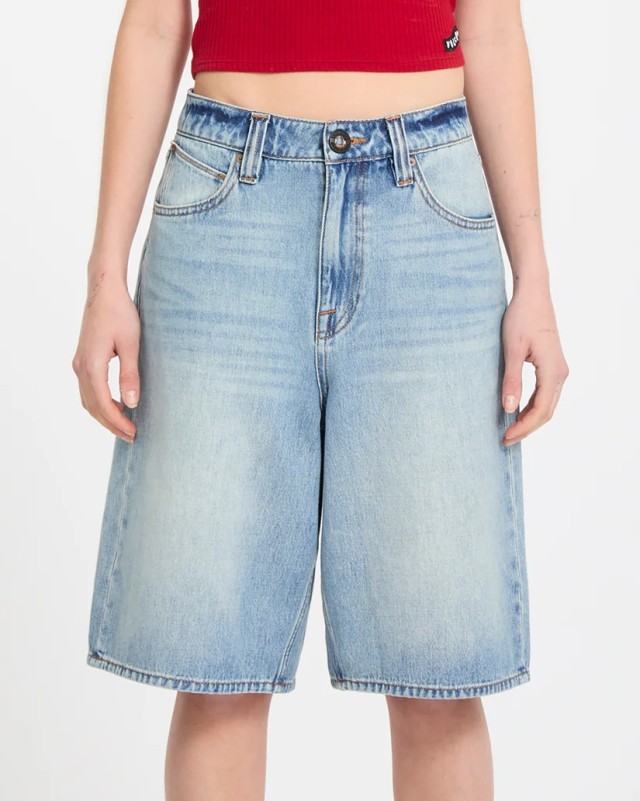 Volcom Beeggy Denim Short Γυναικείο Βερμούδα Τζιν
