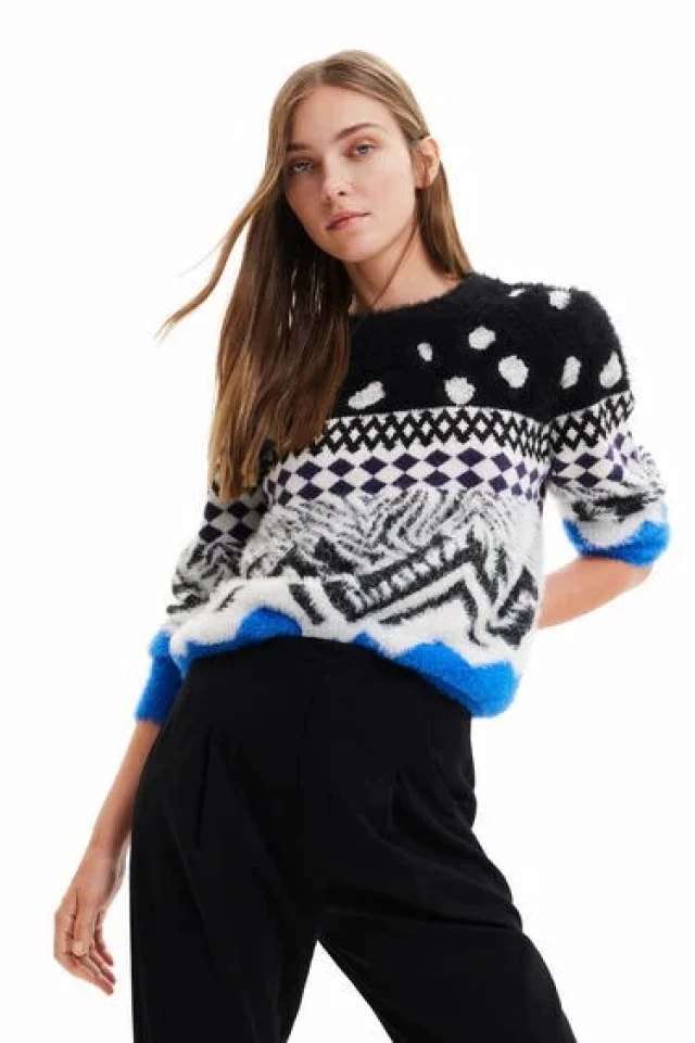 Desigual Jers_Colorado Γυναικειο Πλεκτο Multi Color