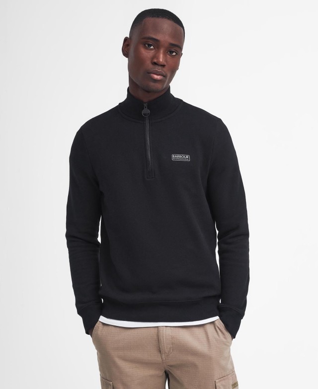 Barbour B.Intl Essential Half Zip Sweat Ανδρικό Φούτερ Μαύρο