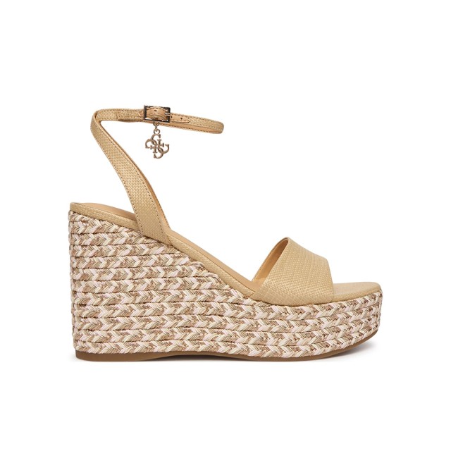 Guess Everly Γυναικείες Πλατφορμες Εκρού