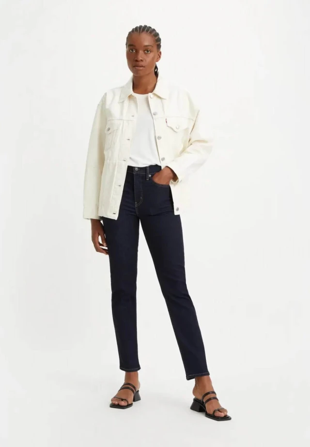Levis 724 High Rise Straight Blue Wa Γυναικείο Παντελονι Τζιν