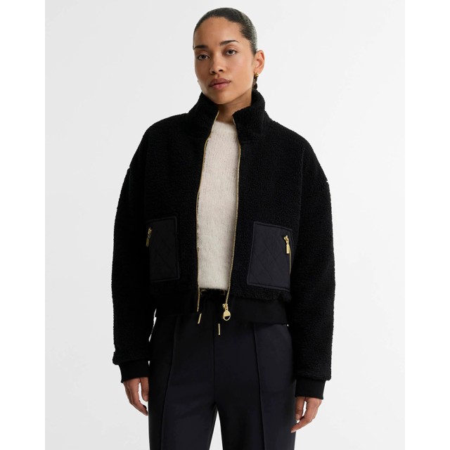 Barbour B.Intl Gea Fleece Γυναικείο Μπουφάν Fleece Μαύρο