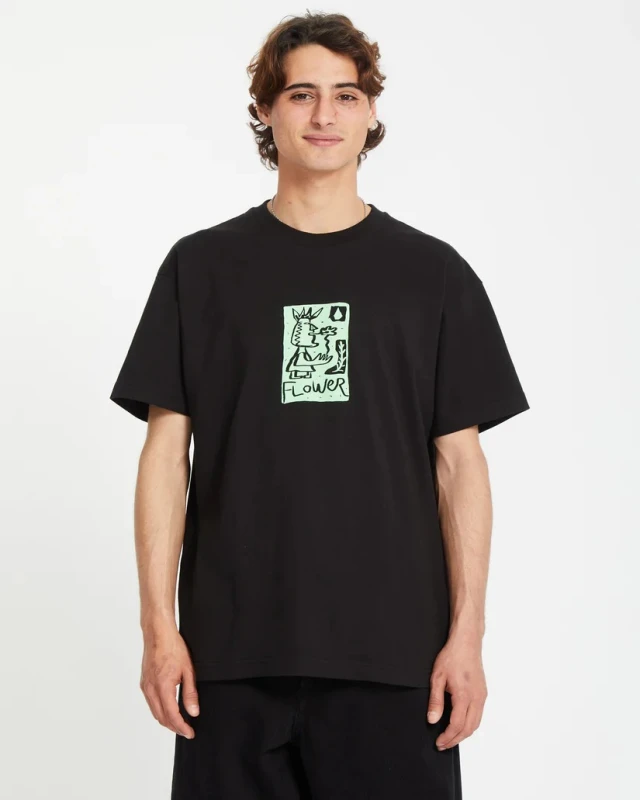 Volcom Flowatch Sst Ανδρική Μπλουζα Μαύρη