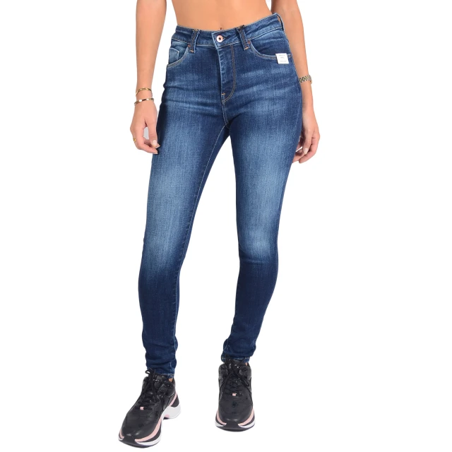 Pepe Jeans E1 Regent Γυναικειο Παντελονι Τζιν High Waist Skinny Fit