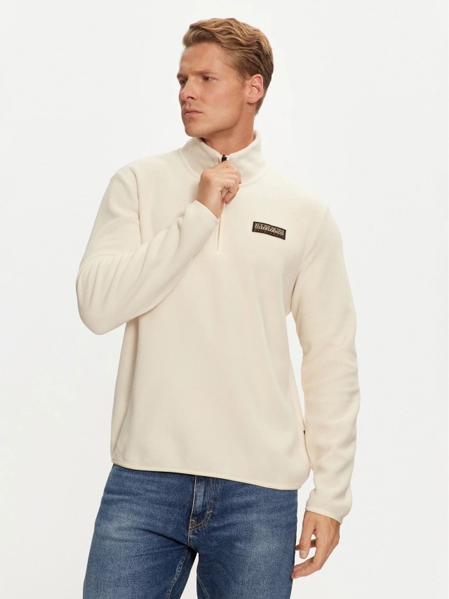 Napapijri T-Iaato hz beige dimity Ανδρική Haf Zip Fleece Μπεζ