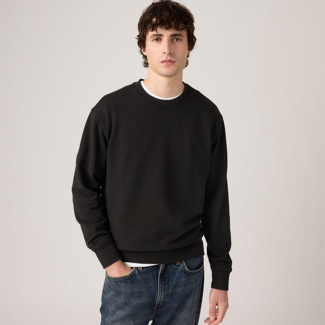 Levis The Original Hm Crew Blacks Ανδρικό Φούτερ Μαύρο