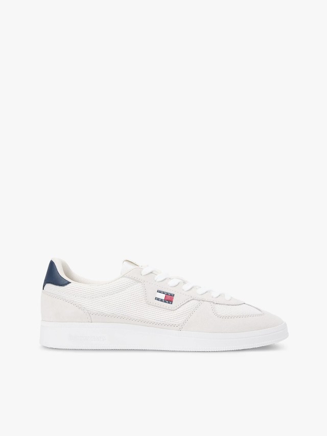 Tommy Hilfiger The Greenwich Edge Mix Material Ανδρικά Sneakers Γκρι