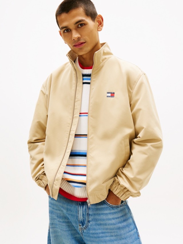 Tommy Hilfiger Tjm Essential Jacket Ext Ανδρικό Μπουφάν Μπεζ