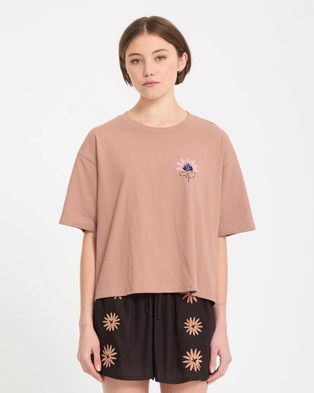 Volcom Bliss Tee Γυναικεία Μπλούζα Μπεζ