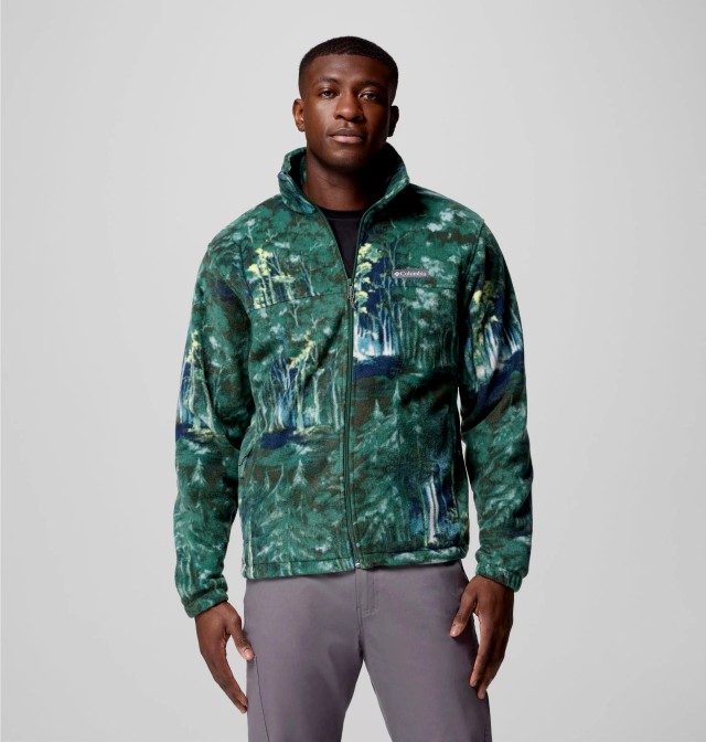 Columbia Steens Mountain™ Printed Jacket Ανδρική Ζακέτα Fleece Multi Πράσινο