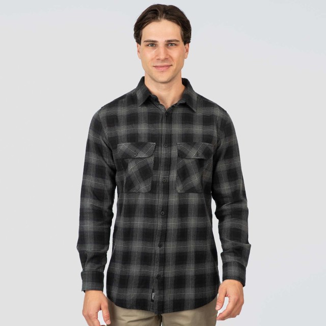 Rebase Ανδρικο Πουκαμισο flannel Καρω Λαδι