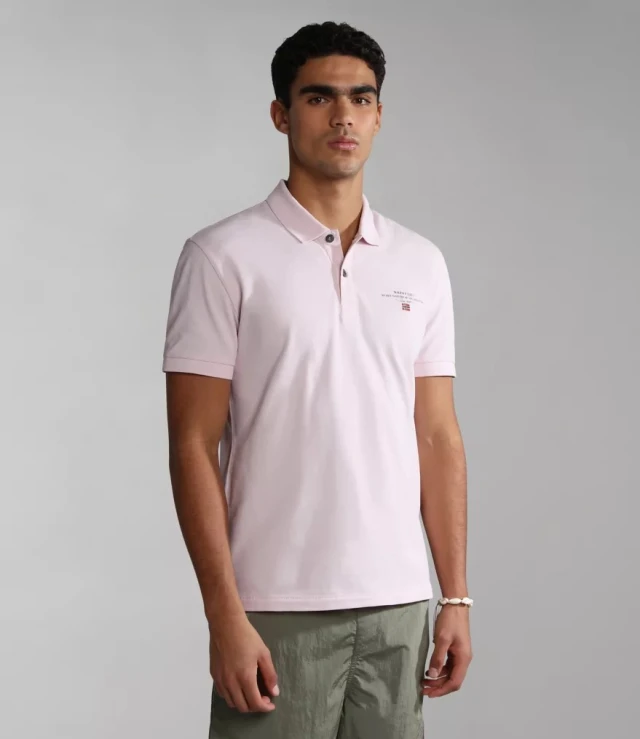 Napapijri ELBAS SS 4 LILAC LIGHT P85 Ανδρικη Μπλουζα Polo λιλα