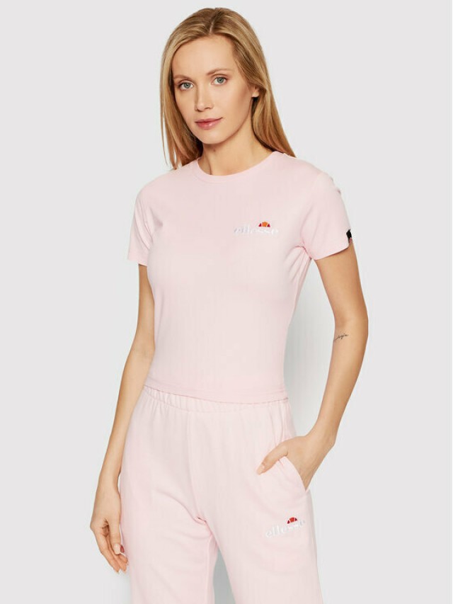 Ellesse Vikins Crop T-Shirt Γυναικεια Μπλουζα Ροζ