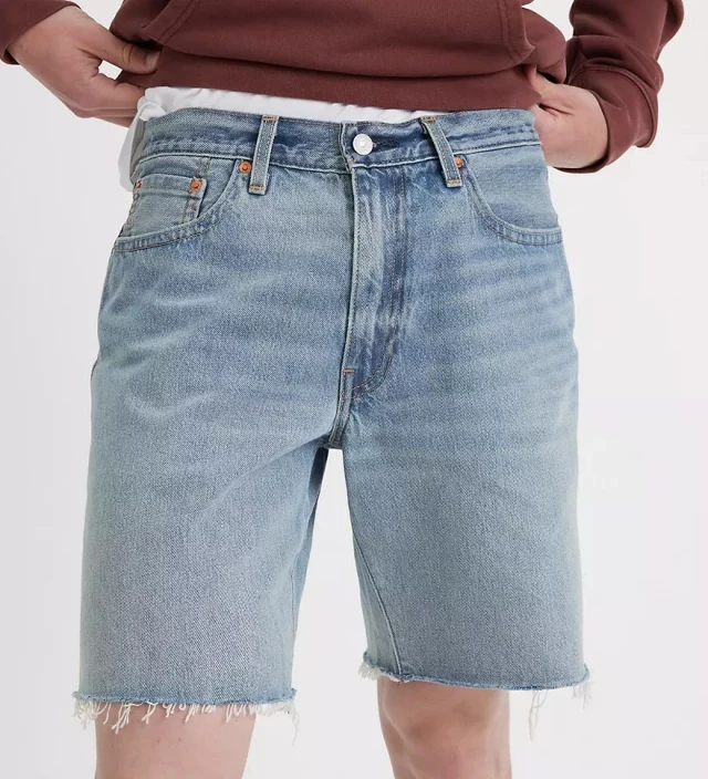 Levis 468 Stay Loose Shorts Light Indigo - Worn In Ανδρική Βερμούδα Τζιν