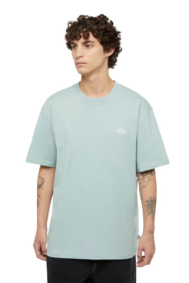 Dickies Summerdale Ss Tee Blue Surf Ανδρική Μπλούζα Βεραμάν