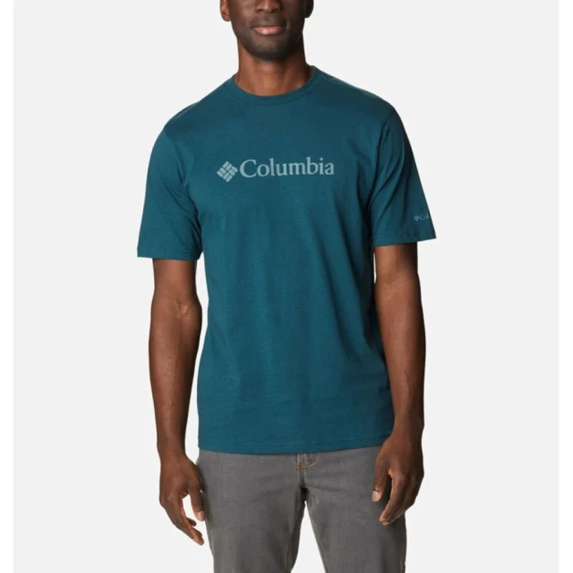 Columbia CSC Basic Logo™ Short Sleeve Tee Ανδρική Μπλούζα Πετρόλ