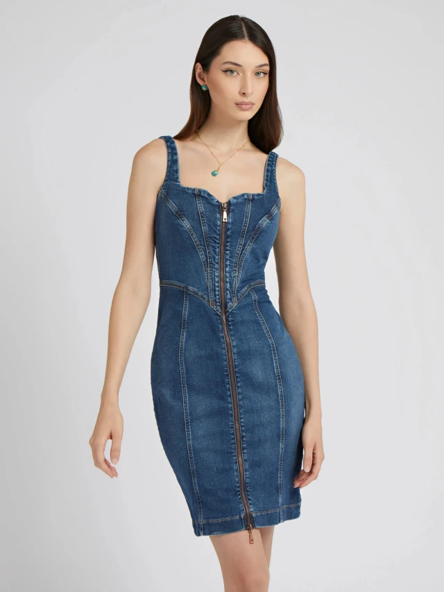 Guess Lilamor Dress Γυναικειο Φορεμα Τζιν