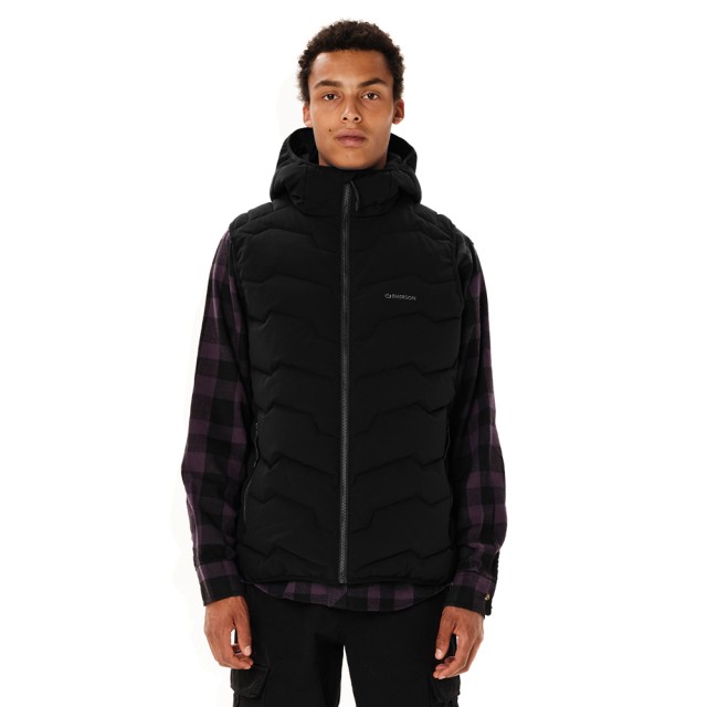 Emerson Mens Vest Jacket Ανδρικό Αμάνικο Πουπουλένιο Μπουφάν Μαύρο