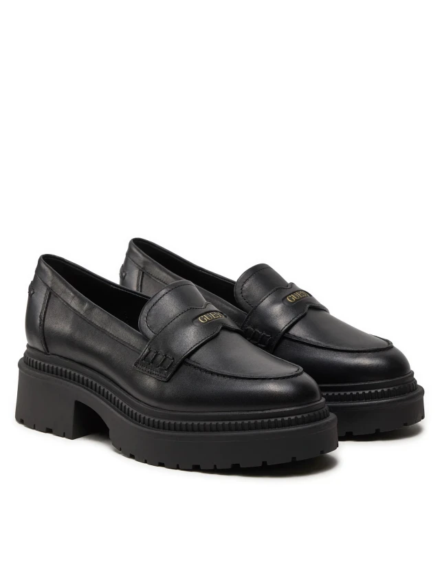 Guess Finda Γυναικεία Μοκασίνια Μαύρα