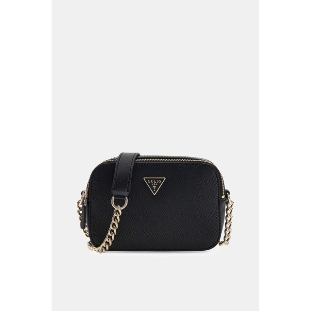 Guess Noelle Ii Crossbody Camera Γυναικεία Τσάντα Μαύρη