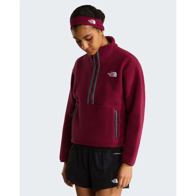 The North Face W tnf fleeski 1/4 zip burgundy c Γυναικειο Fleece 1/4 Μπορντό