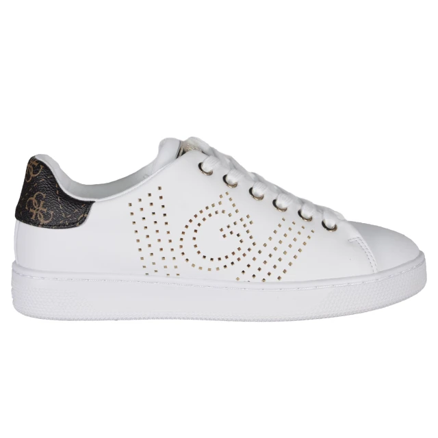 Guess Ranvo/Active Lady/Leather Like Γυναικεια Παπουτσια Λευκα
