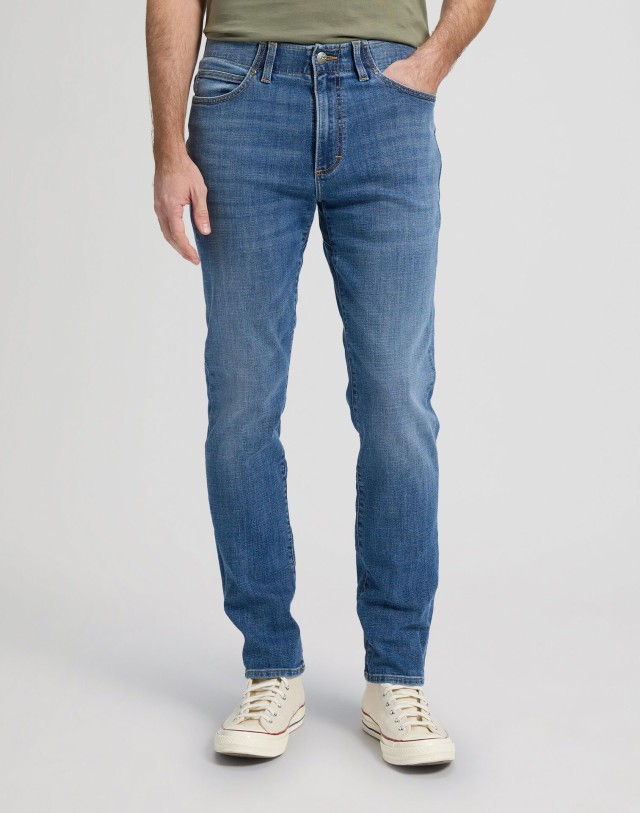 Lee Slim Fit Mvp Blue Print Ανδρικό Παντελόνι Τζιν Stone wash