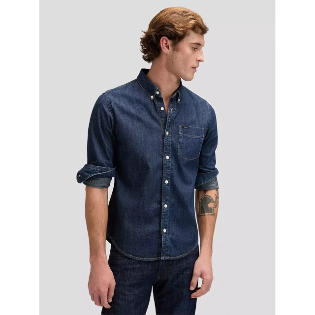 Lee Button Down Rinse Ανδρικό Πουκάμισο Τζιν