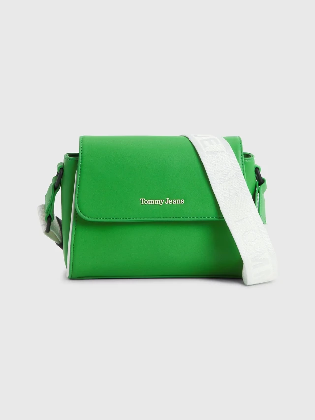Tommy Hilfiger Tjw Stadium Prep Flap Crossover Γυναικεία Τσάντα Πράσινη