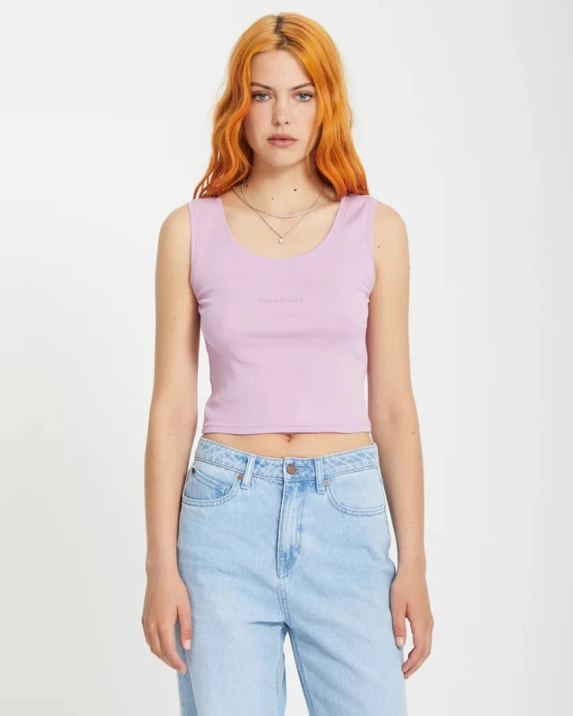 Volcom  Volcomstone Tight Tank Γυναικεία Μπλούζα Μωβ