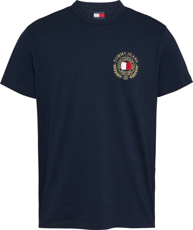 Tommy Hilfiger Tjm Reg Tommy Crest Tee Ανδρική Μπλούζα Μπλε