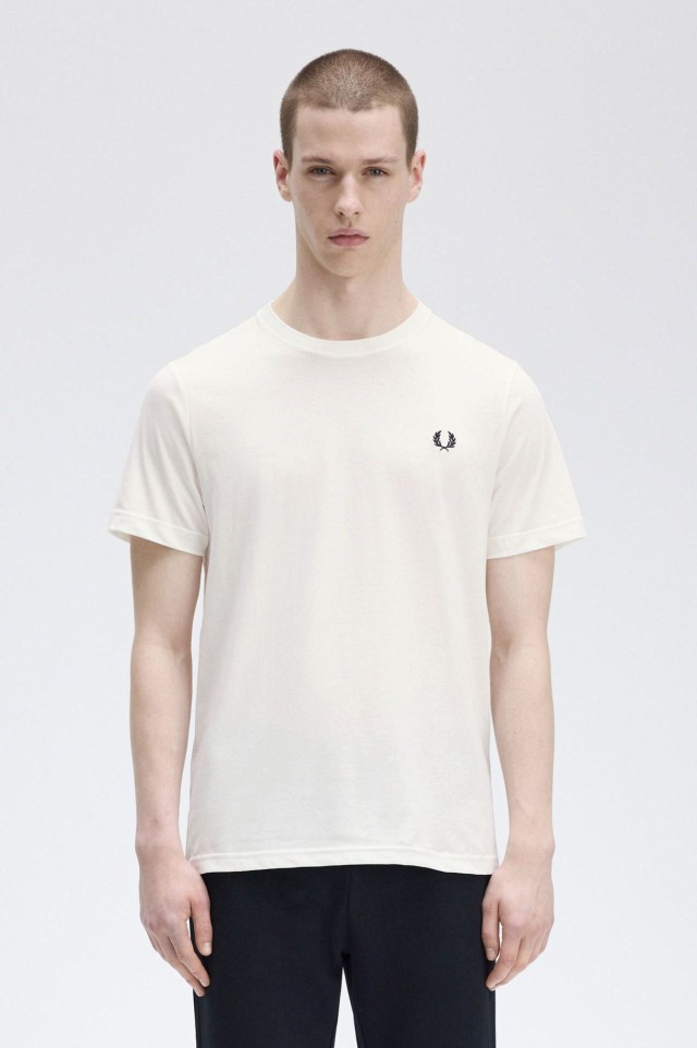 Fred Perry Ανδρική Μπλούζα Λευκή