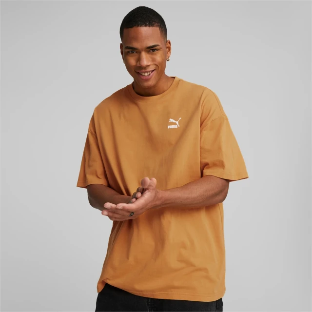 Puma CLASSICS Oversized Tee Ανδρική Μπλούζα Πορτοκαλί