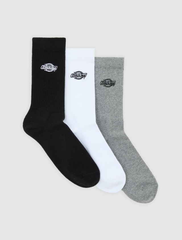 Dickies Summerdale 3pk White Κάλτσες Multi Λευκές