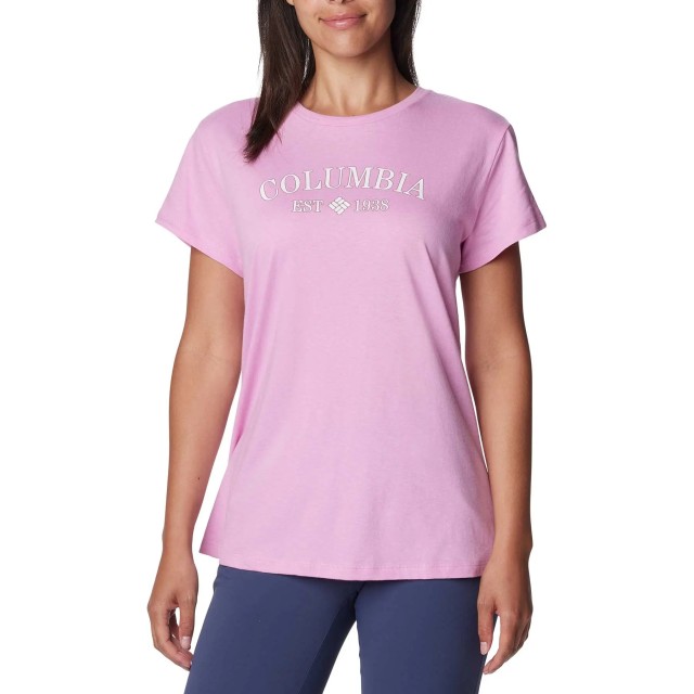 Columbia Trek™ SS Graphic Tee Γυναικεία Μπλούζα Ροζ